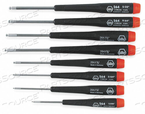 OEM#: 264908 ПРЕДМЕТОВ НАБОРА ШЕСТИГРАННЫХ ОТВЕРТОК С ШАРИКОВЫМ КОНЦЕМ - ДЮЙМОВЫЕ от Wiha Tools