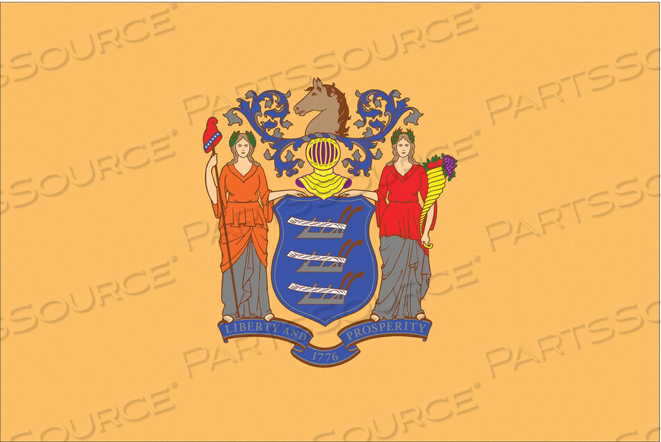 OEM#: 143660D3761 Флаг штата Нью-Джерси 3X5 футов от Annin Flagmakers