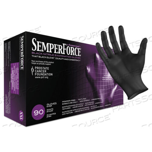 ПЕРЧАТКИ SEMPERFORCE, ЧЕРНЫЕ, 2X-LARGE, 1000/КОРОБКА