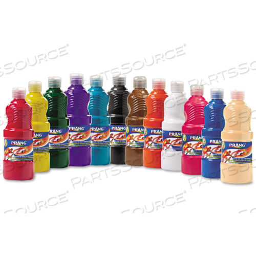OEM#: 21696ГОТОВАЯ К ИСПОЛЬЗОВАНИЮ ТЕМПЕРА, 12 РАЗНЫХ ЦВЕТОВ, БУТЫЛКА 16 УНЦИЙ, 12/УПАКОВКА от Prang