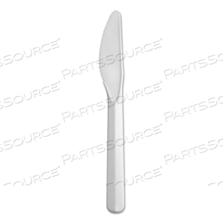OEM#: K5BWBONUS СТОЛОВЫЕ ПРИБОРЫ ИЗ ПОЛИПРОПИЛЕНА, НОЖ, БЕЛЫЙ, 5, 1000/КОРОБКА от Dart Container Corporation