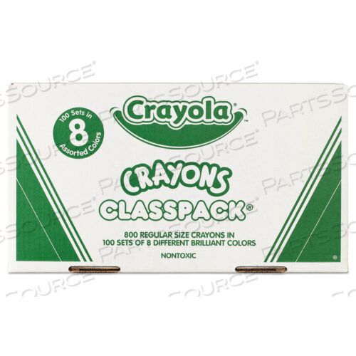 OEM#: 528008CLASSPACK ОБЫЧНЫЕ МЕЛКИ, 8 ЦВЕТОВ, 800/КОРОБКА от Crayola