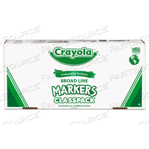 OEM#: 588201NON-WASHABLE MARKER, BROAD BULLET TIP, ASSORTED CLASSIC COLORS, 256/BOX by Crayola