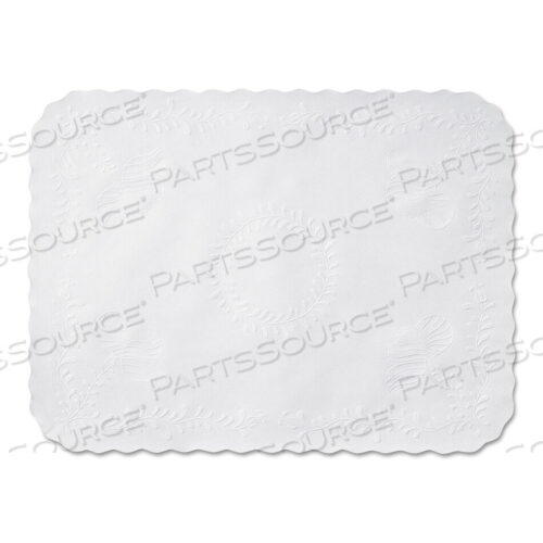 OEM#: TC8704472КОВРИК ДЛЯ ПОДНОСА С ТИСНЕНЫМИ ЗУБЧАТЫМИ КРАЯМИ, 14 X 19, БЕЛЫЙ, 1000 ШТ./КОРОБКА от Hoffmaster