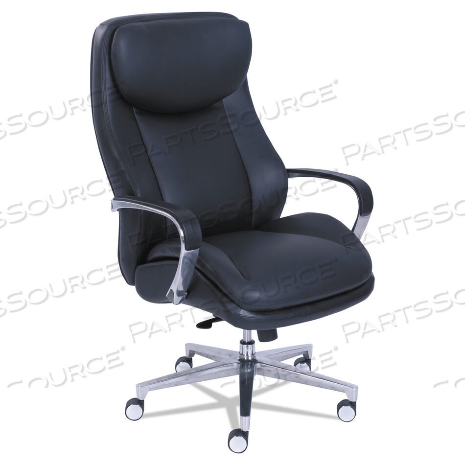 OEM#: 48968COMMERCIAL 2000 BIG/TALL EXECUTIVE CHAIR, ПОДДЕРЖИВАЕТ ВЕСА ДО 400 ФУНТОВ, ВЫСОТА СИДЕНЬЯ 20,5–23,5, ЧЕРНОЕ СИДЕНЬЕ/СПИНКА, СЕРЕБРЯНОЕ ОСНОВАНИЕ от La-Z Boy