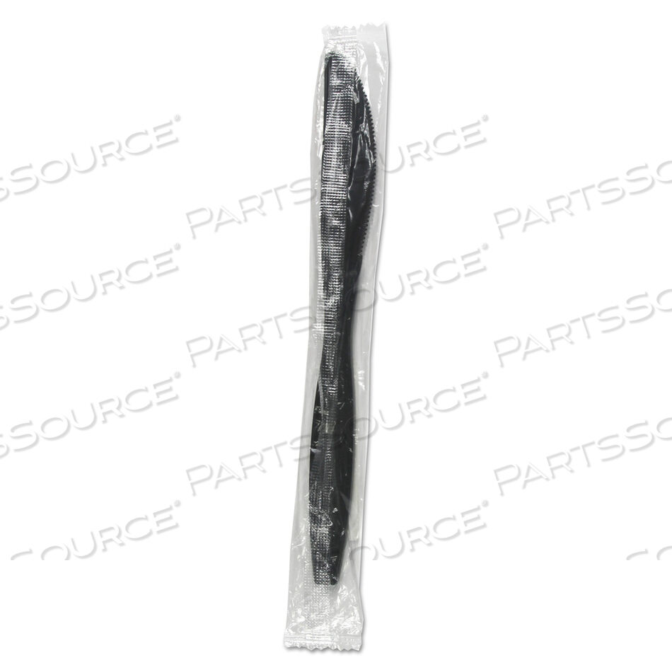 OEM#: BWKKNIHWPPBIWHEAVYWEIGHT УПАКОВАННЫЕ ИЗ ПОЛИПРОПИЛЕНА СТОЛОВЫЕ ПРИБОРЫ, НОЖ, ЧЕРНЫЙ, 1000/КОРОБКА от Boardwalk