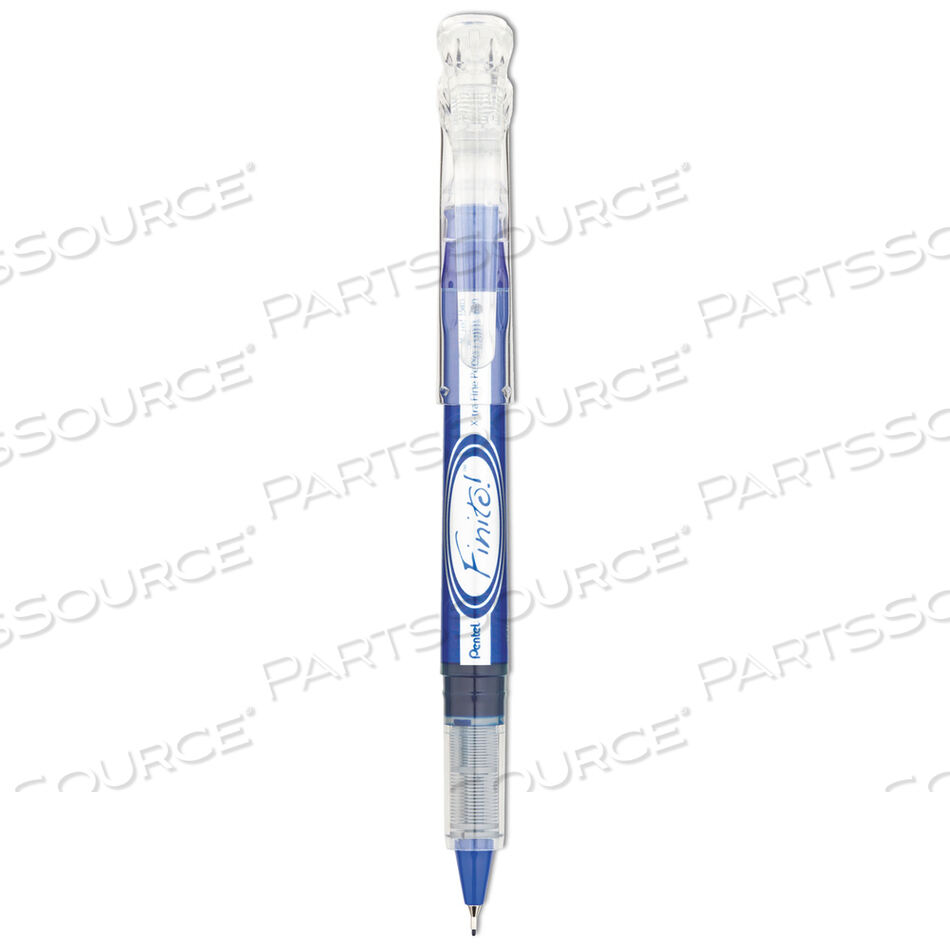OEM#: SD98CFINITO! POROUS POINT PEN, STICK, EXTRA-FINE 0.4 MM, BLUE INK, BLUE/SILVER BARREL by Pentel of America