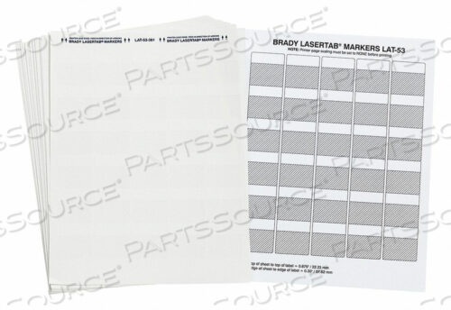 OEM#: LAT-53-361-1ЛАМИНИРОВАННЫЕ МАРКЕРЫ ДЛЯ ПРОВОДОВ И КАБЕЛЕЙ PK34 от Brady Americas