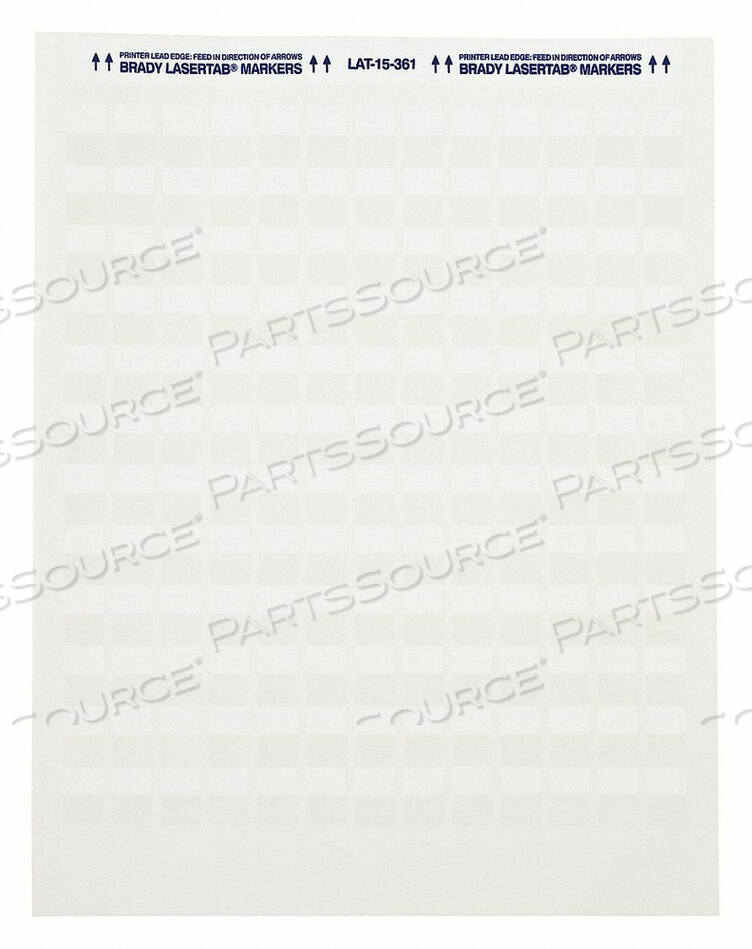 OEM#: LAT-17-361-2.5ЛАМИНИРОВАННЫЕ МАРКЕРЫ ДЛЯ ПРОВОДОВ И КАБЕЛЕЙ PK40 от Brady Americas