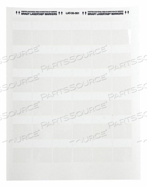 OEM#: LAT-35-361-2.5ЛАМИНИРОВАННЫЕ МАРКЕРЫ ДЛЯ ПРОВОДОВ И КАБЕЛЕЙ PK69 от Brady Americas