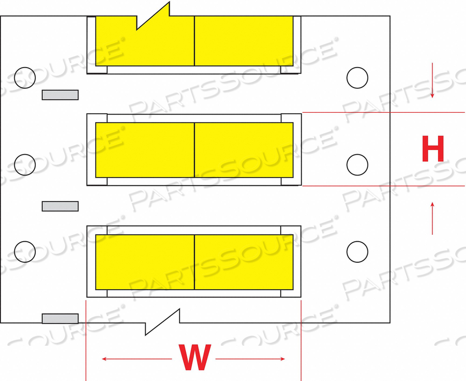 OEM#: 2HX-094-2-YL-2WIRE МАРКЕР ПРОВОДНОЙ РУКАВА PERMASLEEVE(R) от Brady Americas