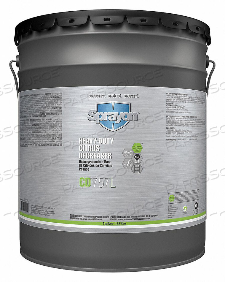 OEM#: S75755000DEGREASER 55 GAL. DRUM от Sprayon