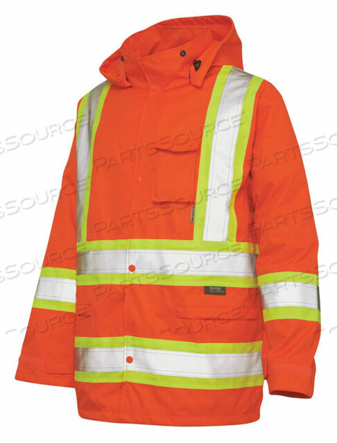 OEM#: S37211ДОЖДЕВИК С КАПЮШОНОМ HI-VIS ORNG S от Tough Duck