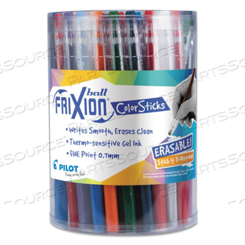OEM#: 58005FRIXION COLORSTICKS СТИРАЕМАЯ ГЕЛЕВАЯ РУЧКА, СТИК, ТОНКАЯ 0,7 ММ, ДЕСЯТЬ РАЗНЫХ ЦВЕТОВ ЧЕРНИЛ И КОРПУСА, 36 ШТ./УПАКОВКА от Pilot