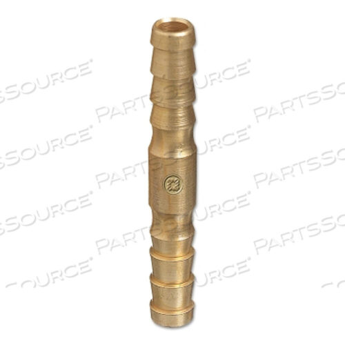 OEM#: 53BRASS HOSE SPLICER, 200 PSIG, BARB NO STOP, 1/8 IN by Western Enterprises