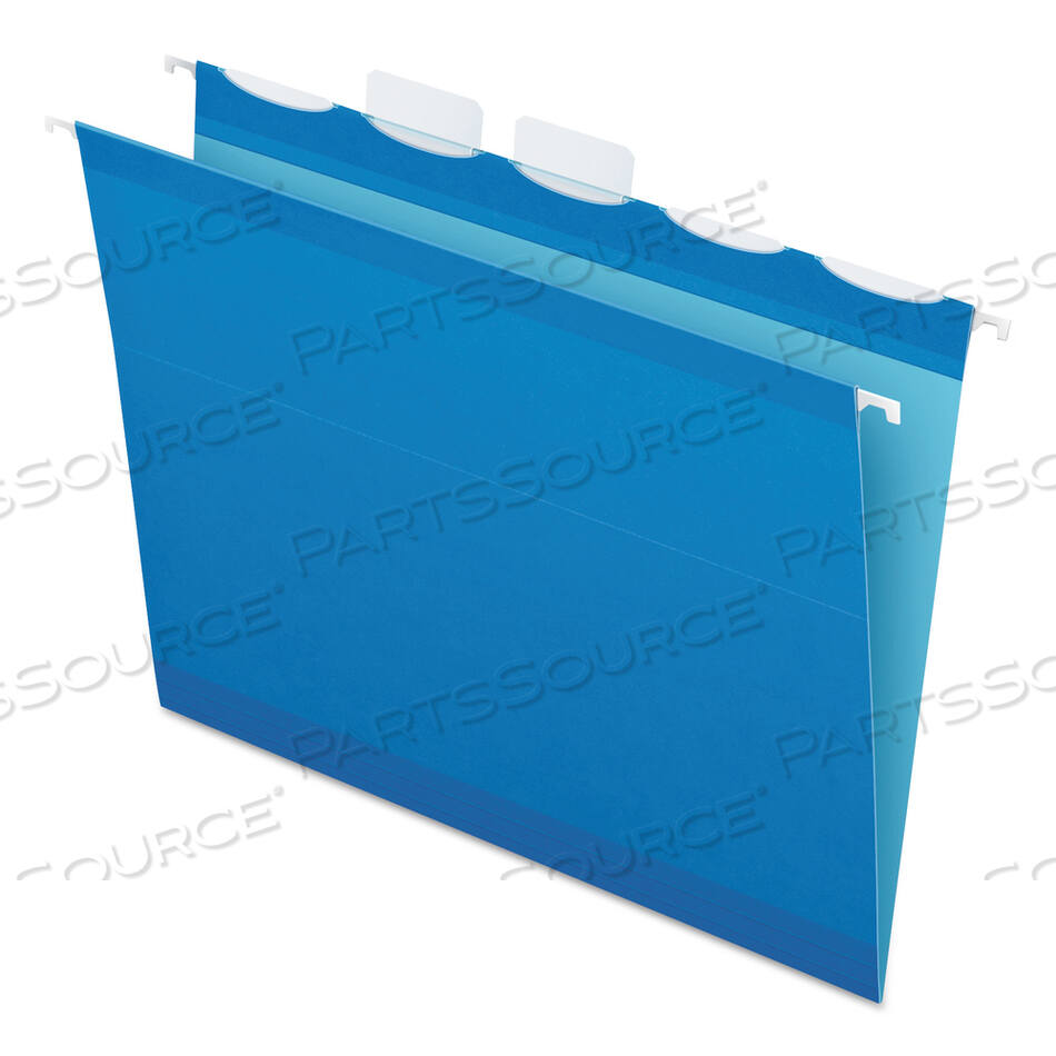 OEM#: 42622ЦВЕТНЫЕ УСИЛЕННЫЕ ПОДВЕСНЫЕ ПАПКИ READY-TAB, ФОРМАТ LETTER, ЯРЛЫКИ ШИРИНОЙ 1/5, СИНИЕ, 25 ШТ./КОРОБКА от Esselte Pendaflex Corp.