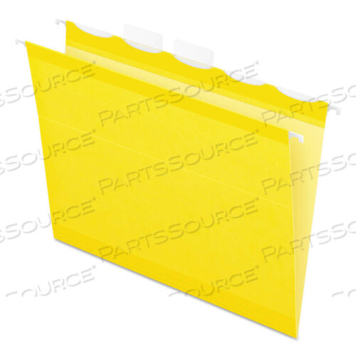 OEM#: 42624ЦВЕТНЫЕ УСИЛЕННЫЕ ПОДВЕСНЫЕ ПАПКИ READY-TAB, ФОРМАТ LETTER, ЯРЛЫКИ ШИРИНОЙ 1/5, ЖЕЛТЫЕ, 25 ШТ./КОРОБКА от Esselte Pendaflex Corp.