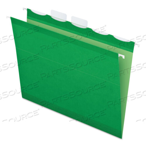 OEM#: 42626ЦВЕТНЫЕ УСИЛЕННЫЕ ПОДВЕСНЫЕ ПАПКИ READY-TAB, ФОРМАТ LETTER, ЯРКО-ЗЕЛЕНЫЕ ЯРЛЫКИ, 25 ШТ./КОРОБКА от Esselte Pendaflex Corp.