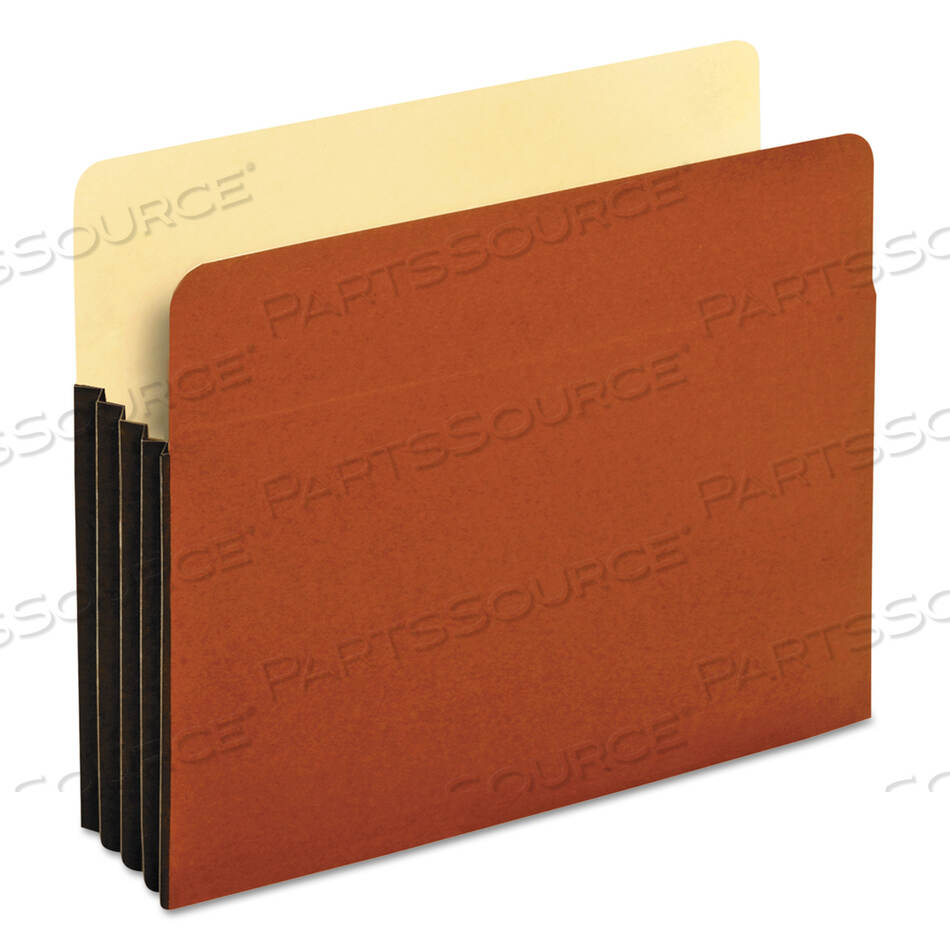 OEM#: 63264FILE POCKET WITH TYVEK, 3.5 EXPANSION, LETTER SIZE, REDROPE, 10/BOX by Esselte Pendaflex Corp.