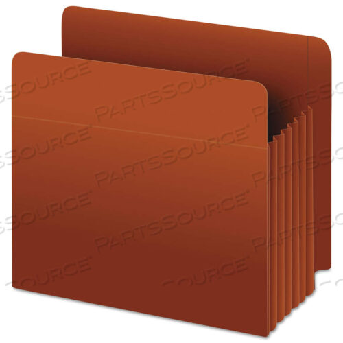 OEM#: 95363HEAVY-DUTY END TAB FILE POCKETS, 5.25 EXPANSION, LETTER SIZE, RED FIBER, 10/BOX by Esselte Pendaflex Corp.