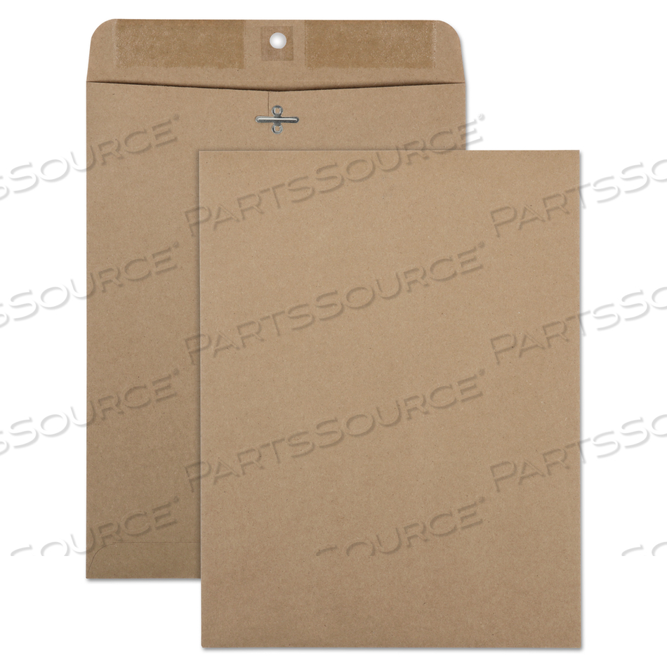 OEM#: QUA38711КОНВЕРТ ИЗ ПЕРЕРАБОТАННОЙ КОРИЧНЕВОЙ КРАФТ-БУМАГИ С ЗАСТЕЖКОЙ, #90, КВАДРАТНЫЙ КЛАПАН, ЗАСТЕЖКА/ПРОКЛЕЙКА, 9 X 12, КОРИЧНЕВАЯ КРАФТ-БУМАГА, 100 ШТ./КОРОБКА от Quality Park Products