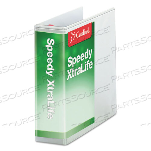 OEM#: 59130CBSPEEDY XTRALIFE ПАПКА-ПАПКА С АНТИПРИГАРНЫМ ПОКРЫТИЕМ, НАКЛОННЫМИ КОЛЬЦАМИ D-ТИПА, 3 КОЛЬЦА, ВМЕСТИМОСТЬЮ 3, 11 X 8,5, БЕЛАЯ от Cardinal