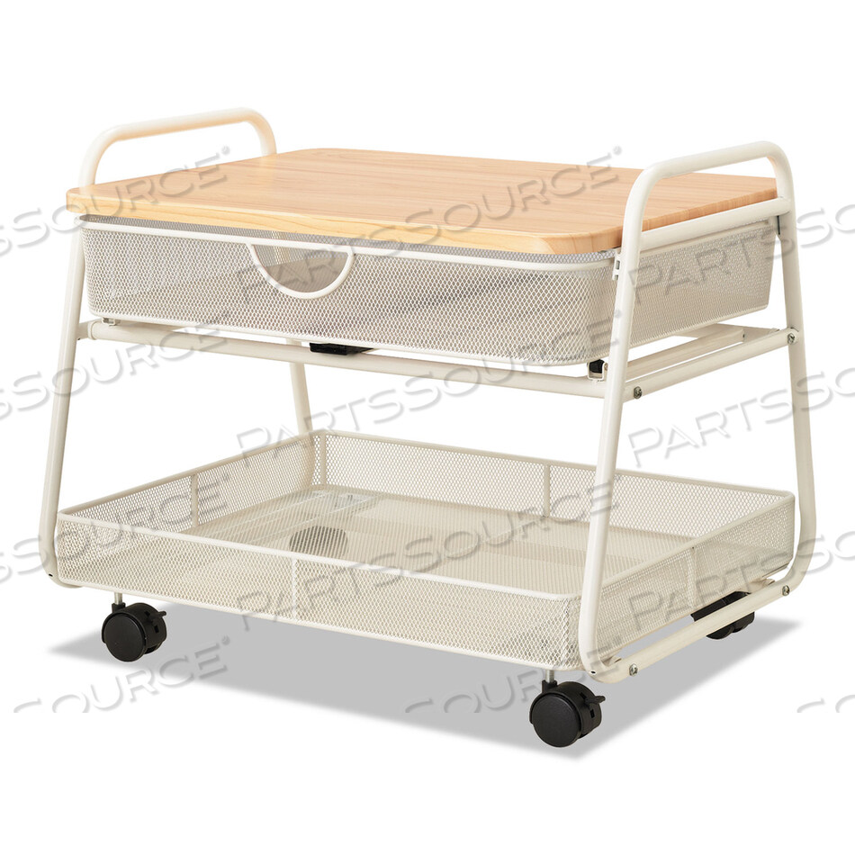 OEM#: 5208WHONYX ПОДСТАВКА ПОД СТОЛ, МЕТАЛЛИЧЕСКАЯ, 1 ПОЛКА, 1 ЯЩИК, 1 ЯЩИК, ВМЕСТИМОСТЬ 100 ФУНТОВ, 21 X 16 X 17,5, БЕЛАЯ от Safco