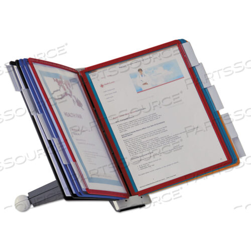 OEM#: 554200SHERPA НАСТОЛЬНАЯ СПРАВОЧНАЯ СИСТЕМА, 10 ПАНЕЛЕЙ, 10 X 5,63 X 13,88, РАЗНЫЕ ГРАНИЦЫ от Durable