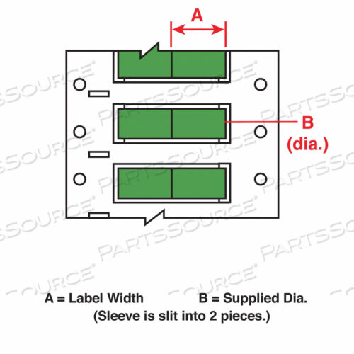 OEM#: 3PS-187-2-GR-S-2WIRE МАРКИРОВОЧНЫЕ РУКАВЫ 1 ДЮЙМ Ш 0,335 ДЮЙМА от Brady Americas