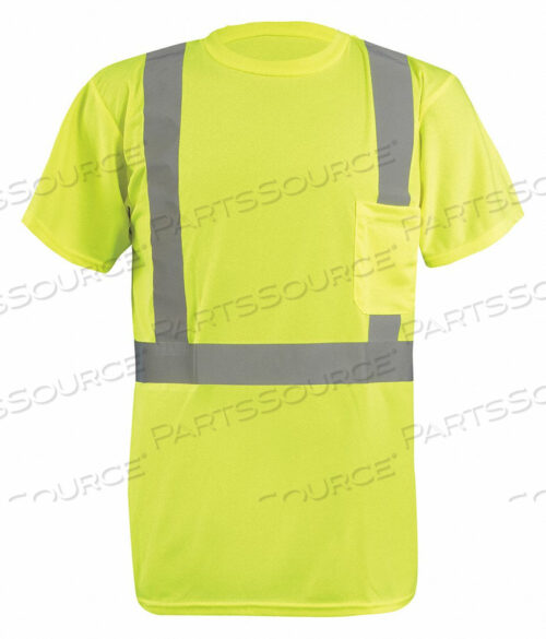 OEM#: LUX-SSETP2B-YLSTANDARD ВЛАГООТВОДЯЩАЯ ФУТБОЛКА BIRDSEYE КЛАССА 2 С КАРМАНОМ HI-VIS ЖЕЛТАЯ, размер L от Occunomix