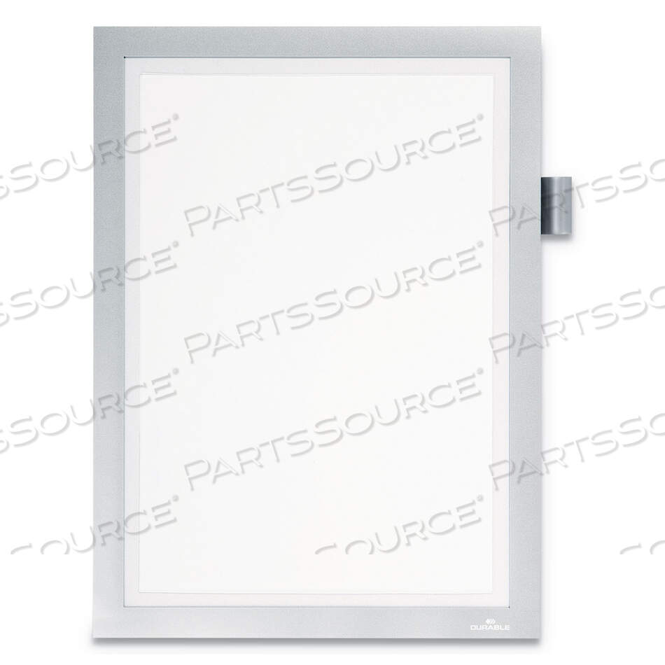 OEM#: 477323ДЕРЖАТЕЛЬ ДЛЯ ЗНАЧКА DURAFRAME, 8,5 X 11, СЕРЕБРЯНАЯ РАМА от Durable