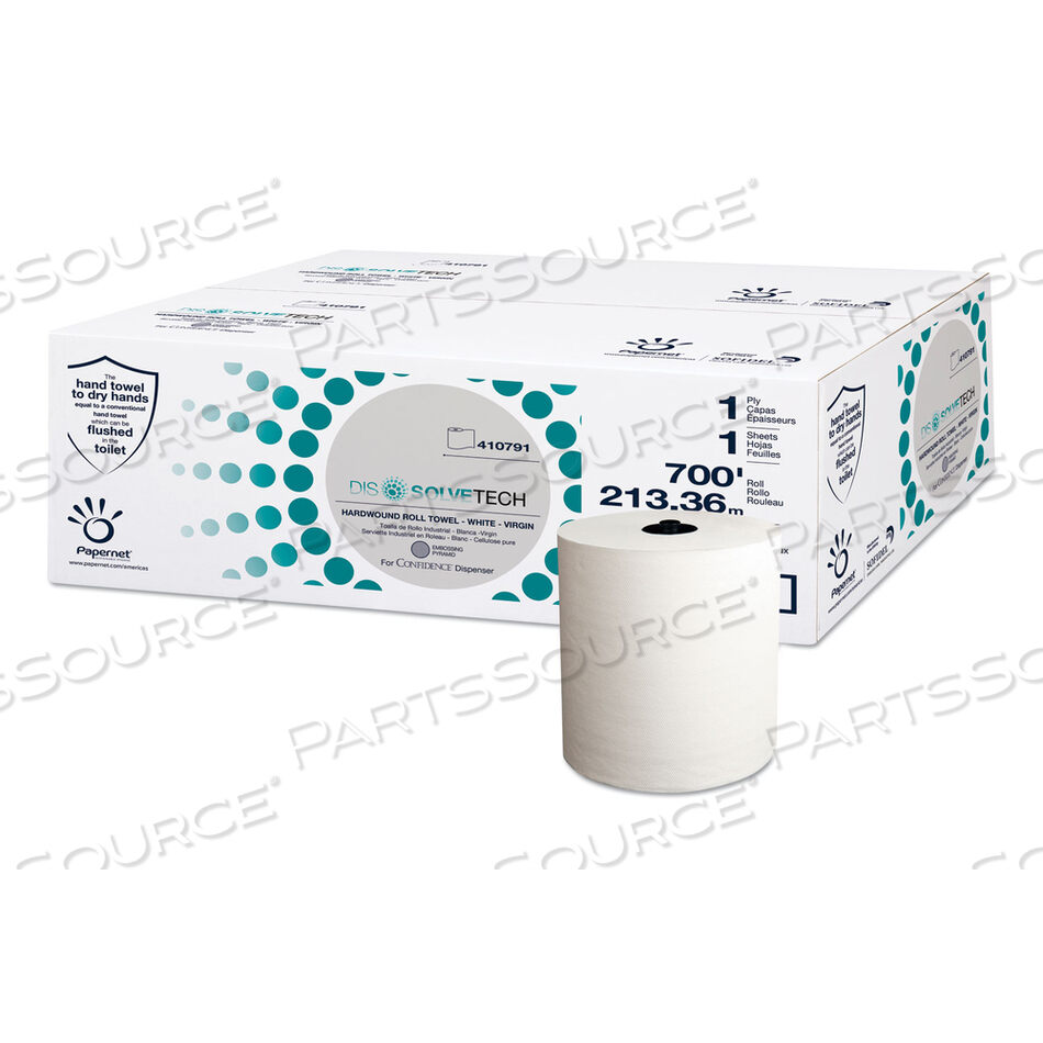 OEM#: 410791БУМАЖНОЕ ПОЛОТЕНЦЕ DISSOLVETECH, 7,5 X 700 ФУТОВ, БЕЛОЕ, 6 ШТУК/КОРОБКА от Papernet