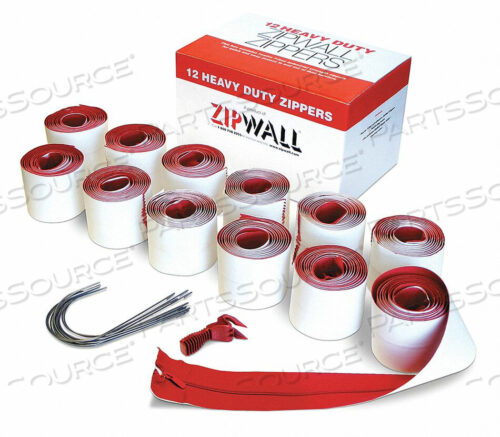 OEM#: HDAZ12ПЫЛЕЗАЩИТНАЯ ЗАСТЕЖКА-МОЛНИЯ С КЛЕЕМ ОТ ПЫЛИ 7 ФУТОВ. PK12 от ZipWall