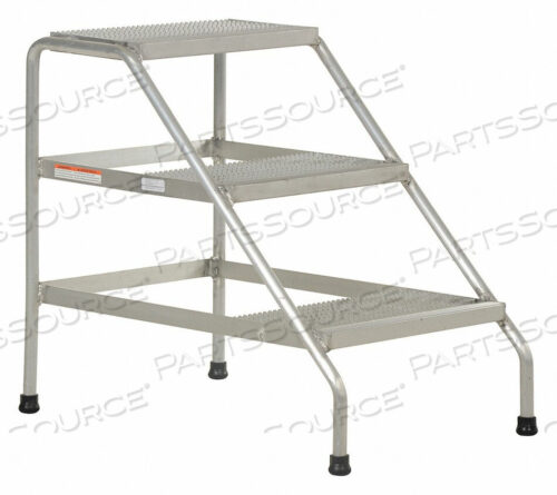 OEM#: SSA-3ALUMINUM STEP STAND - 3 STEP - WELDED by Vestil Manufacturing Corp.