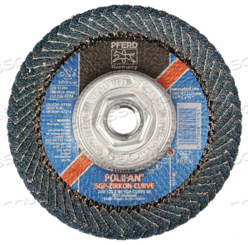 OEM#: 67216 ЛЕПЕСТКОВЫЙ ДИСК 5X5/8-11 ZIRC 40GT M от Pferd