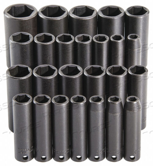 OEM#: J72118 НАБОР УДАРНЫХ ГОЛОВОК 3/8 ДЮЙМА, 25 ШТ. от Proto