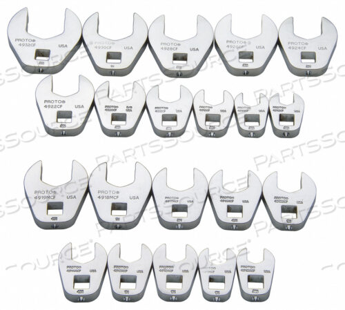 OEM#: J49000CROWFOOT SOCKT SET OPN END 3/8 DR 21 PC от Proto