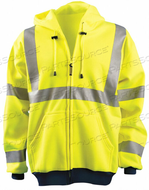 OEM#: LUX-SWT3HZ-Y4XHI-VIS ПРЕМИУМ ВЛАГООТВОДЯЩАЯ ТОЛСТОВКА, КЛАСС 3, HI-VIS ЖЕЛТЫЙ, 4XL от Occunomix