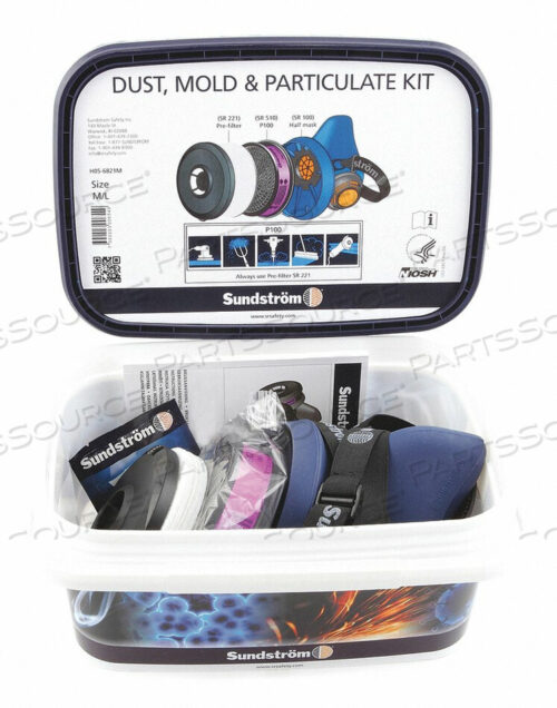 OEM#: H05-6821MКОМПЛЕКТ ПОЛУМАСКИ РЕСПИРАТОРА M/L СИНИЙ от Sundstrom Safety