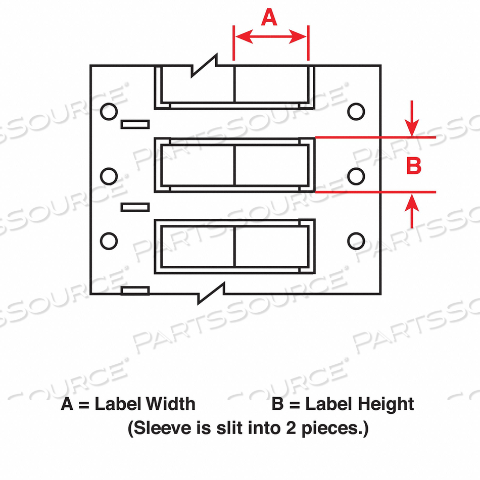 OEM#: 2HX-375-2-BK-2WIRE SLEEVE USE WITH RIBBON 356191 BLACK от Brady Americas