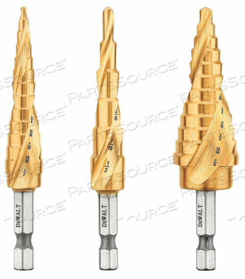 OEM#: DWA1790IRIMPACT STEP DRILL SET 1/8-7/8 3 шт. от DeWalt