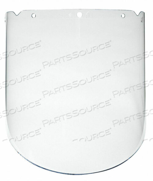 OEM#: 10115851V-GARD VISOR, PROPIONATE, CLEAR, MOLDED, 9.25W X 18L X .098H от MSA Safety Sales, LLC