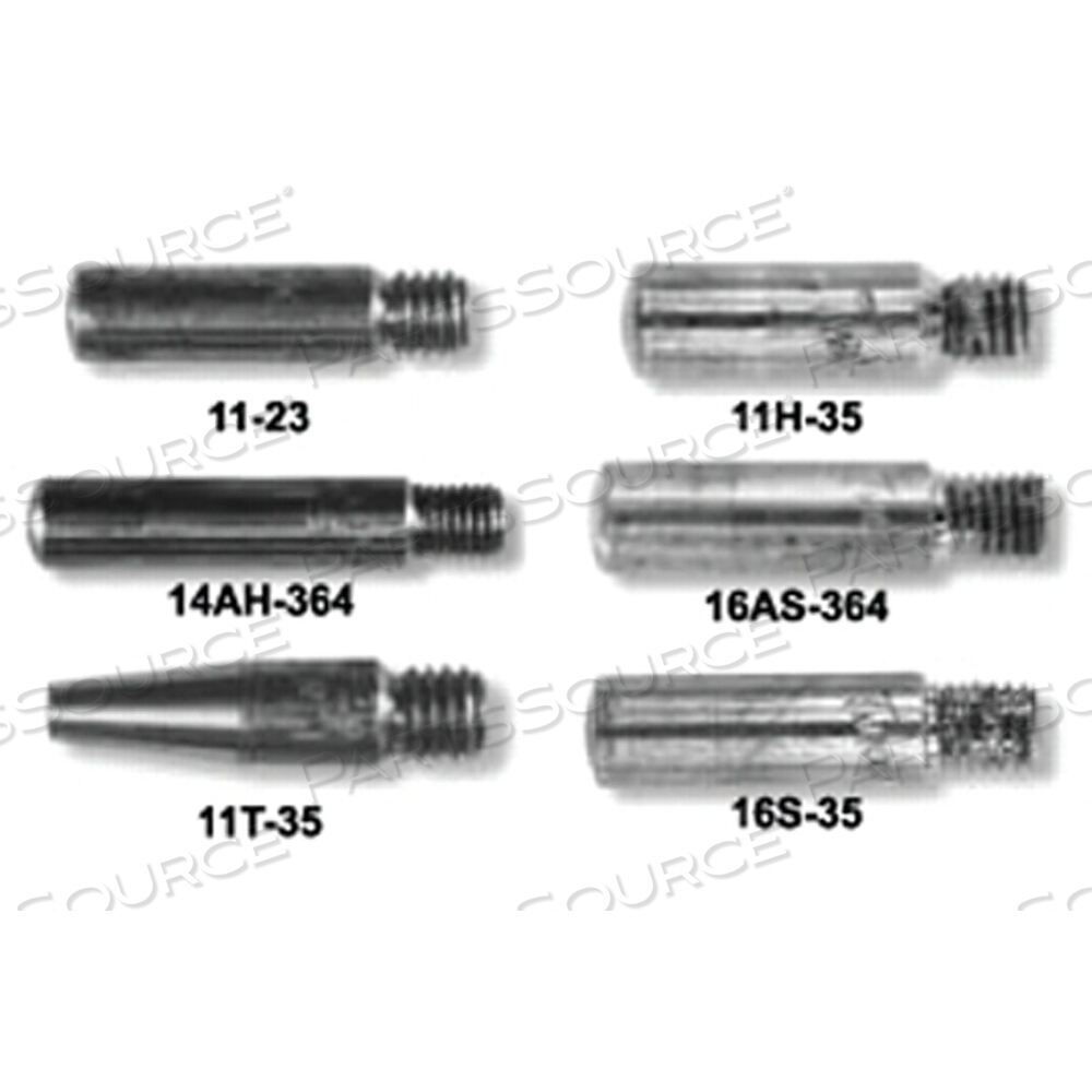 OEM#: 11H35КОНТАКТНЫЙ НАКОНЕЧНИК HEAVY DUTY, ПРОВОД 0,035 ДЮЙМА, НАКОНЕЧНИК 0,044 ДЮЙМА, ОПЦИОНАЛЬНО HEAVY DUTY, 11H от Tweco