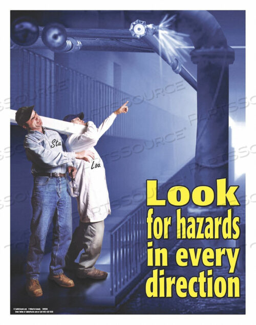 OEM#: SW0144SAFETY PSTR ИЩИТЕ ОПАСНОСТИ В КАЖДОМ EN от SafetyPoster
