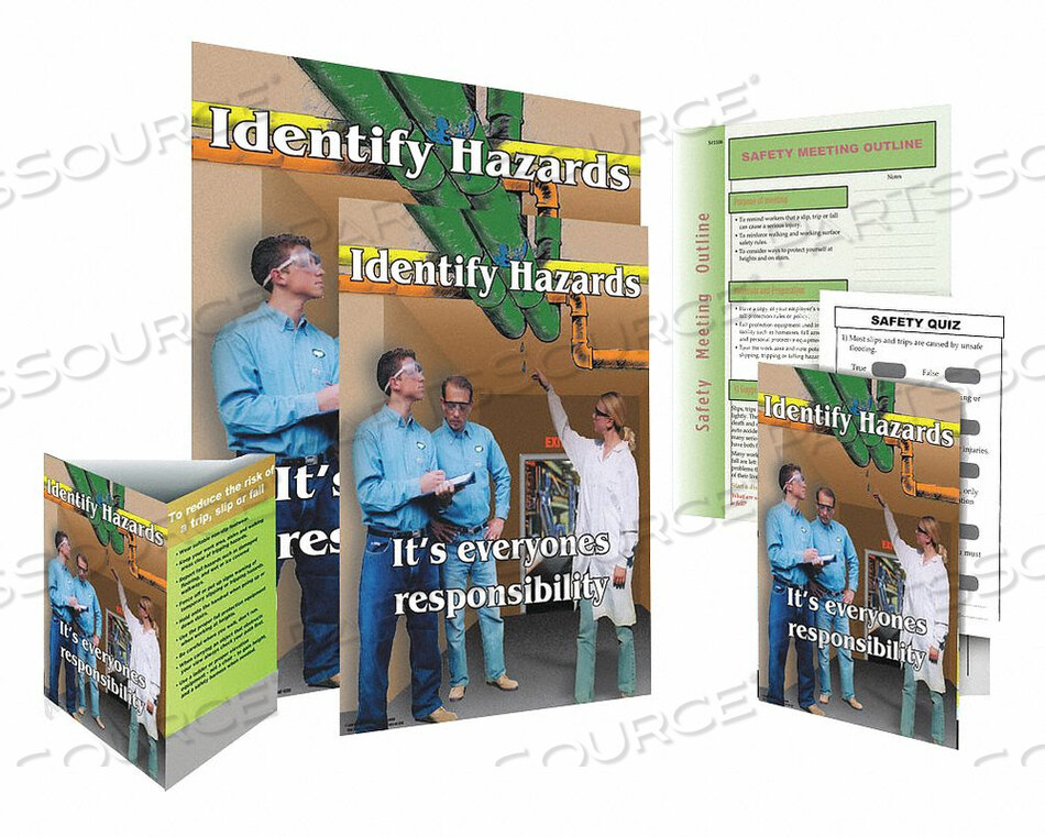 OEM#: SW0101-SAFEKITКомплект системы безопасности для идентификации опасностей ENG от SafetyPoster