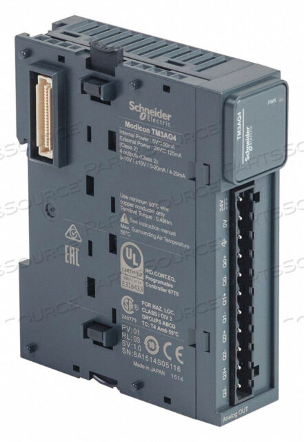 OEM#: TM3AQ4EXT MODULE TM3 0 INPUTS 4 OUTPUTS by APC / American Power Conversion