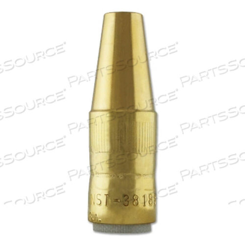 OEM#: NST3818BCENTERFIRE MIG СОПЛОМ, УГЛУБЛЕНИЕ 1/8 ДЮЙМА, ОТВЕРСТИЕ 3/8 ДЮЙМА, ДЛЯ СОПЛА СЕРИИ TT, ЛАТУНЬ от Bernard Welding