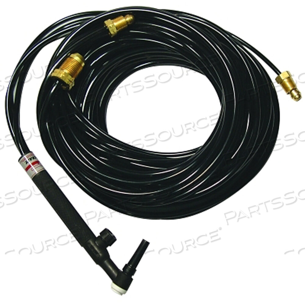 OEM#: WP20V25WP-20V КОМПЛЕКТ ГОРЕЛКИ TIG С ВОДЯНЫМ ОХЛАЖДЕНИЕМ, УГЛОВАЯ ГОЛОВКА, РУКОЯТКА 3/4 ДЮЙМА, КАБЕЛЬ 25 ФУТОВ от Weldcraft