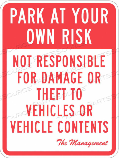 OEM#: T1-1066-HI_18X24ЗНАКИ ОБЪЕКТА СОБСТВЕННОСТИ 24 H 18 W от Lyle Signs Inc.