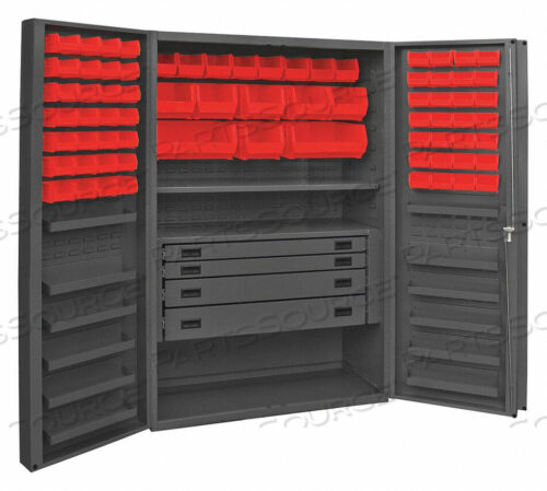 OEM#: DCBDLP724RDR-1795ШКАФ ДЛЯ РАБОЧИХ МЕСТ С ГЛУБОКИМ КАРМАНОМ DCBDLP724RDR - 4 ЯЩИКА, 72 КРАСНЫХ МЕСТА 48X24X78 от Durham Manufacturing Company